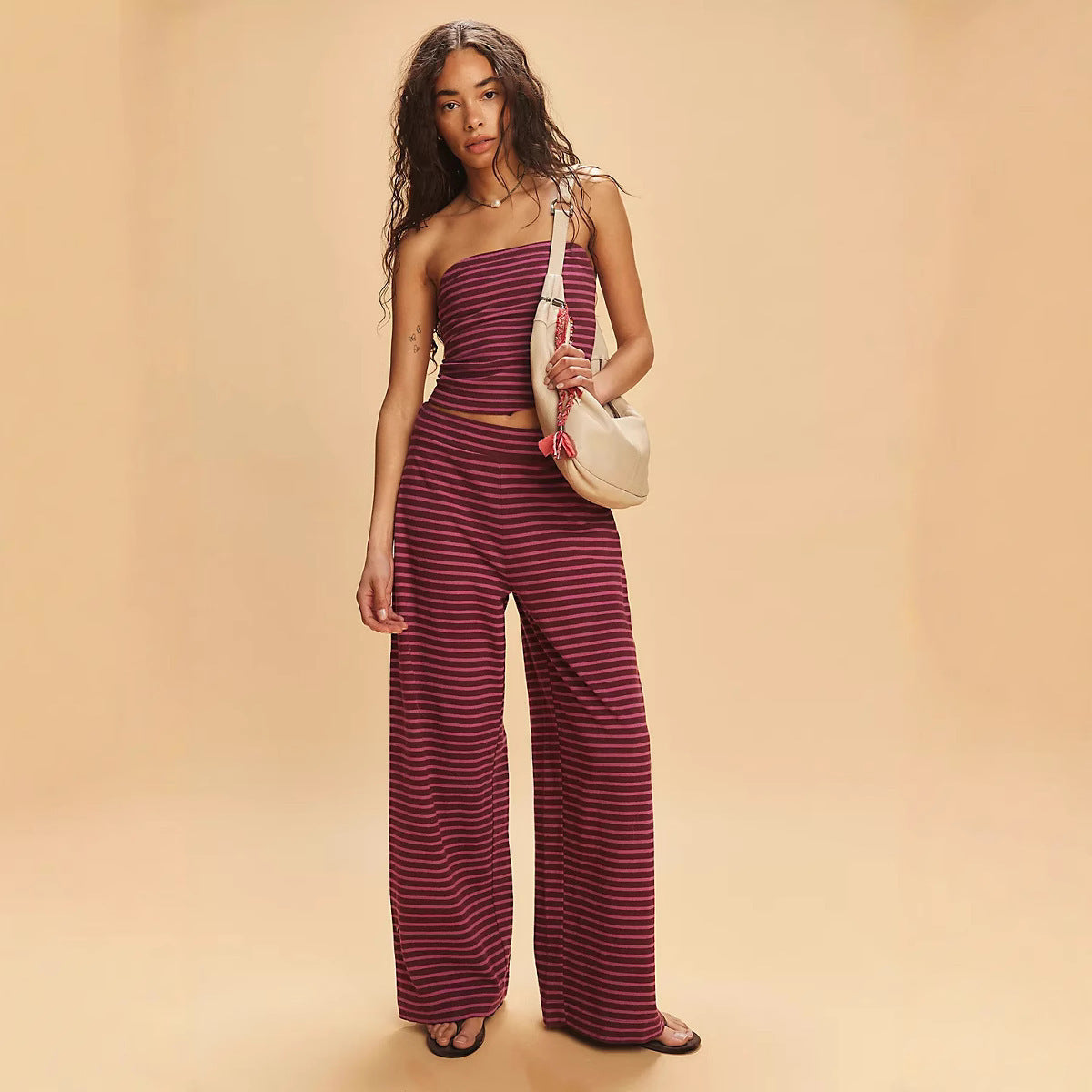 European And American Sexy Slim Fit Casual Striped Suit